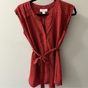 Motherhood Maternity Burnt Orange Blouse